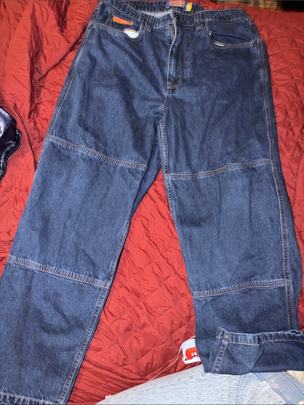 F24 Men's Dark Blue Denim Jeans - Relaxed Fit